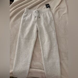 Under Armour White/ Ash Gray Joggers